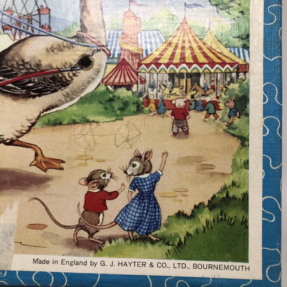 Victory Plywood Jig-Saw Puzzle Vintage 30 Piece Complete Animal Friends at Fair